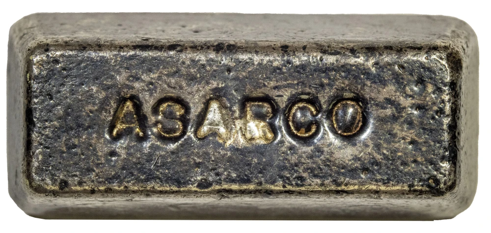 Rare ASARCO Poured Silver Bar