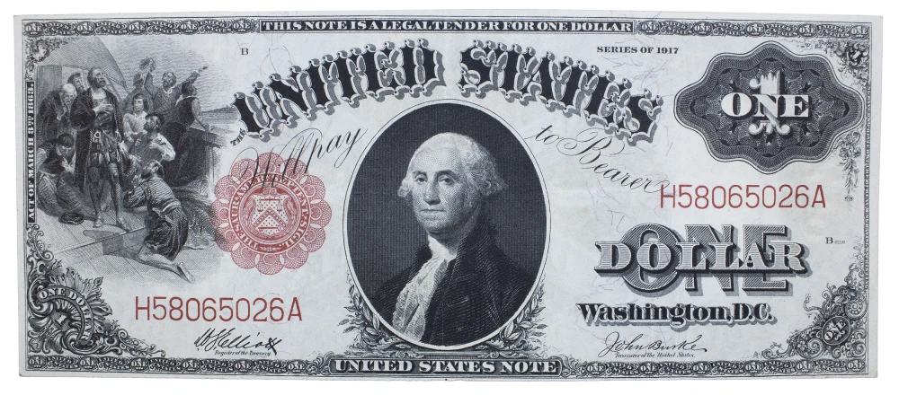 EF 1917 Legal Tender $1 Note
