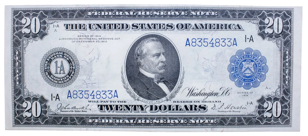 AU 1914 Federal Reserve Note $20