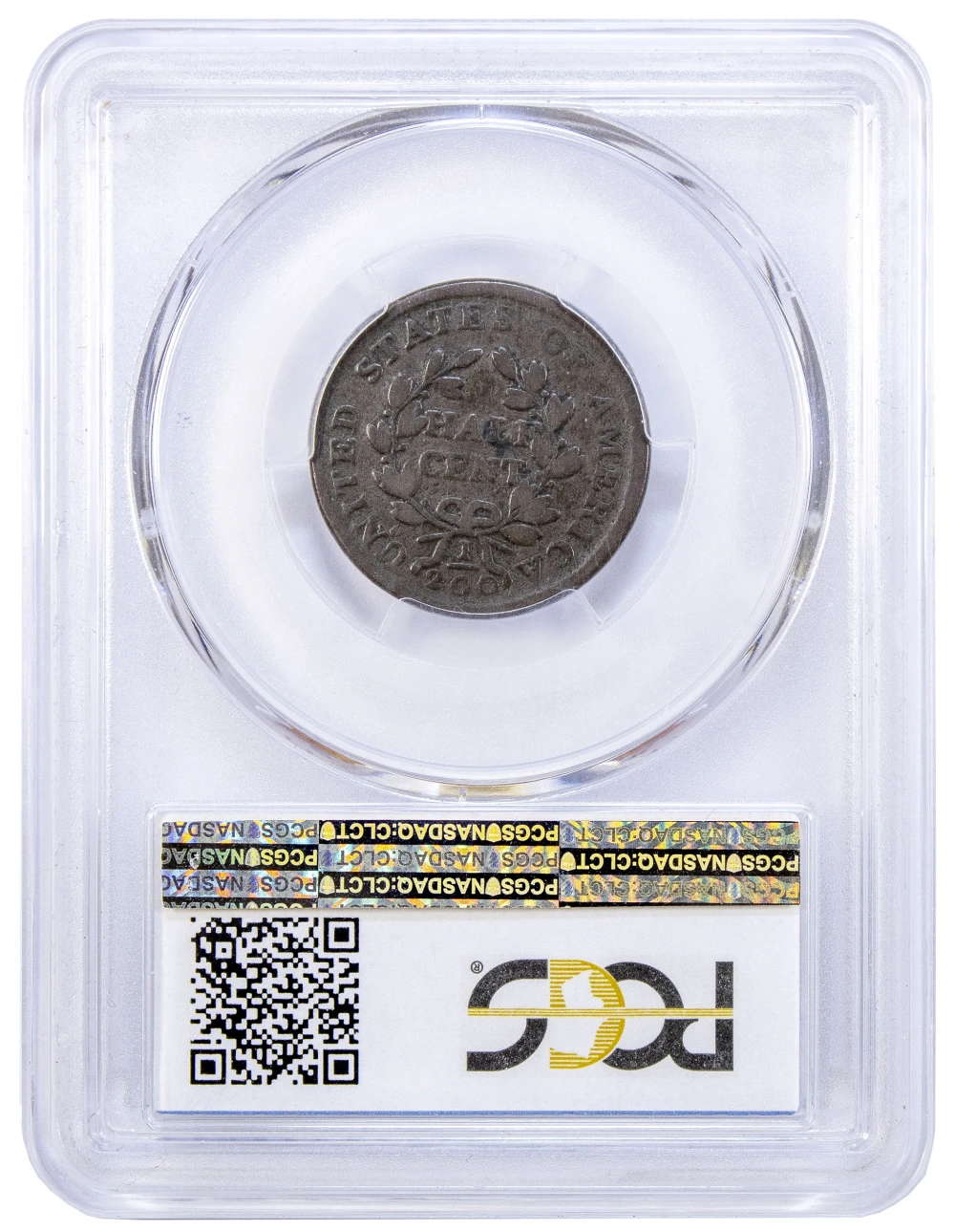 PCGS VG-8 Rare Variety 1804 Half Cent