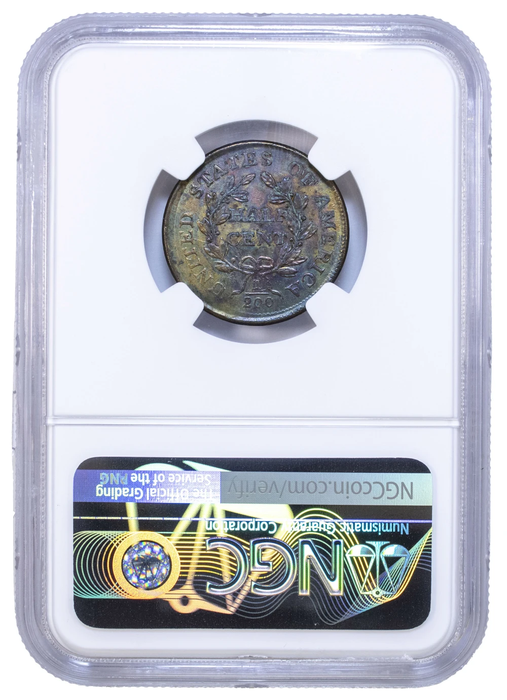 NGC AU-55 1804 Half Cent
