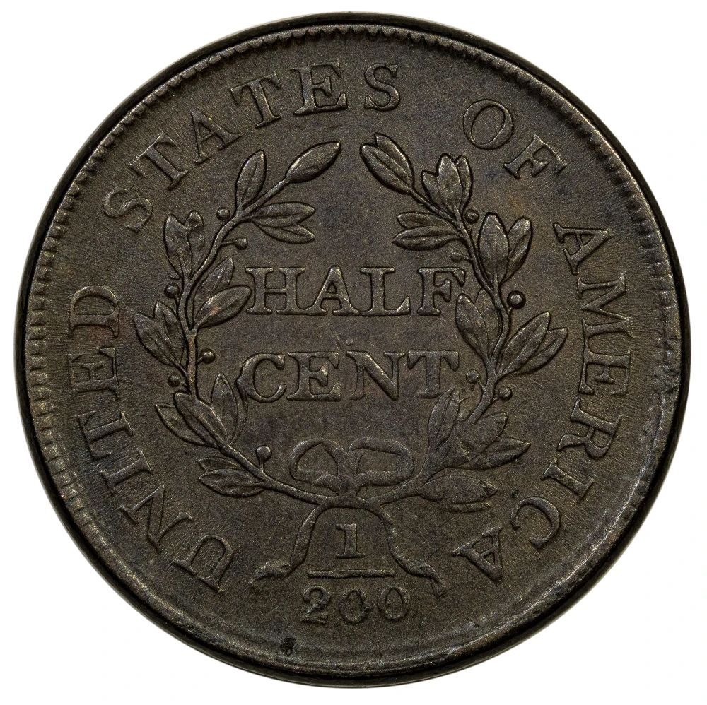 EF-45 or Finer 1805 Half Cent