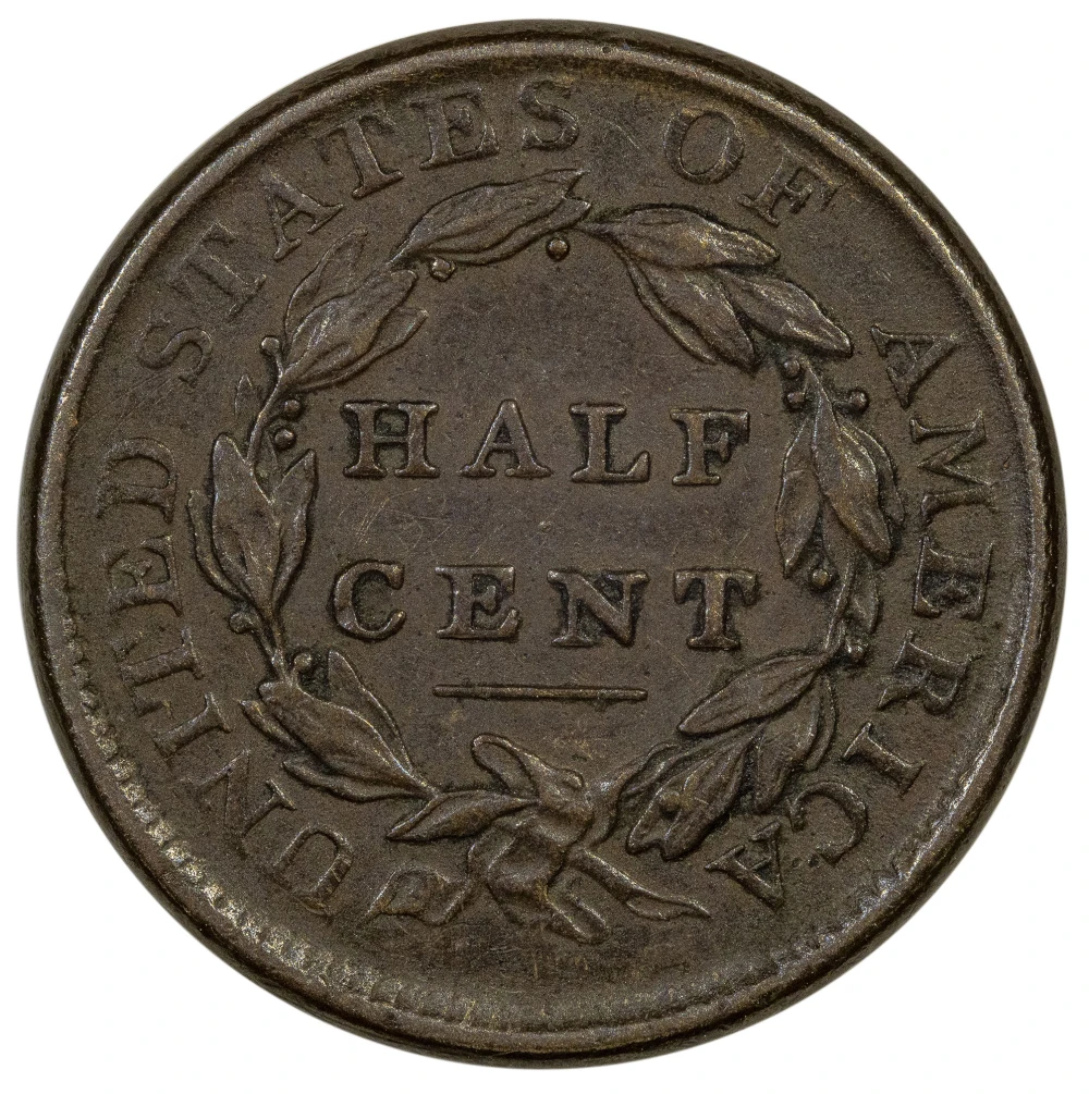 EF-40+ 1809/9 Half Cent