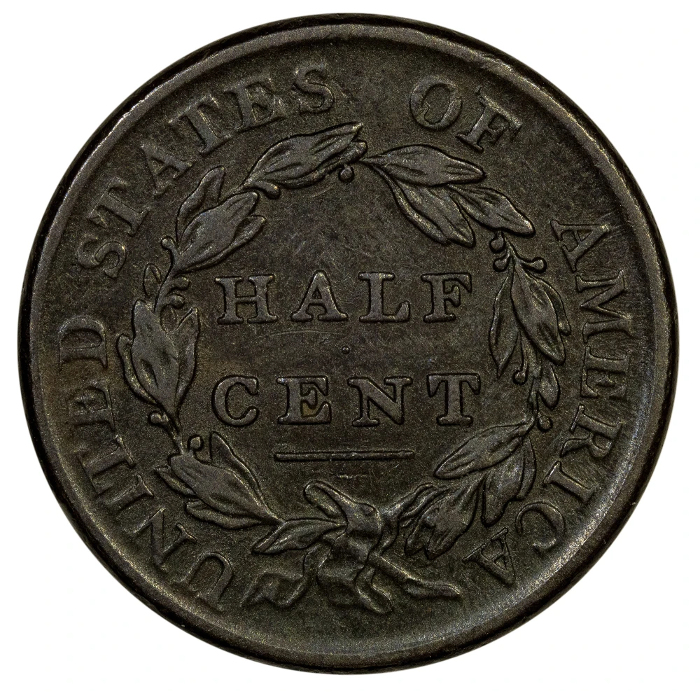 EF-40 or Finer 1809 Half Cent