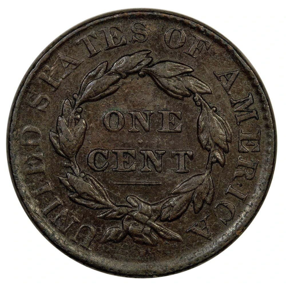 EF-40 Details 1830 Large Cent
