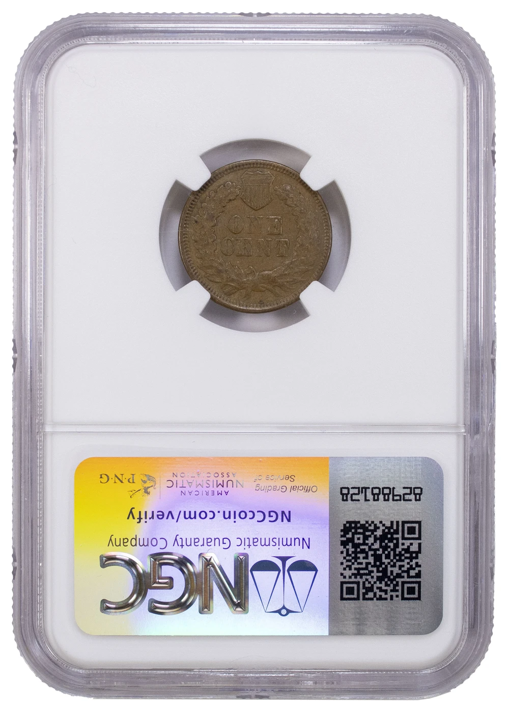 NGC AU-55 1870 Indian Cent