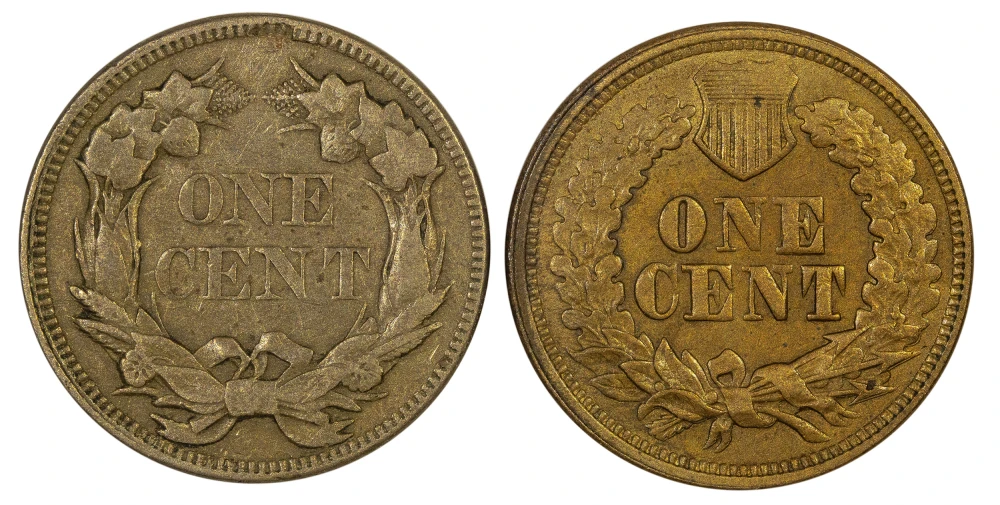 Flying Eagle and Indian Pair