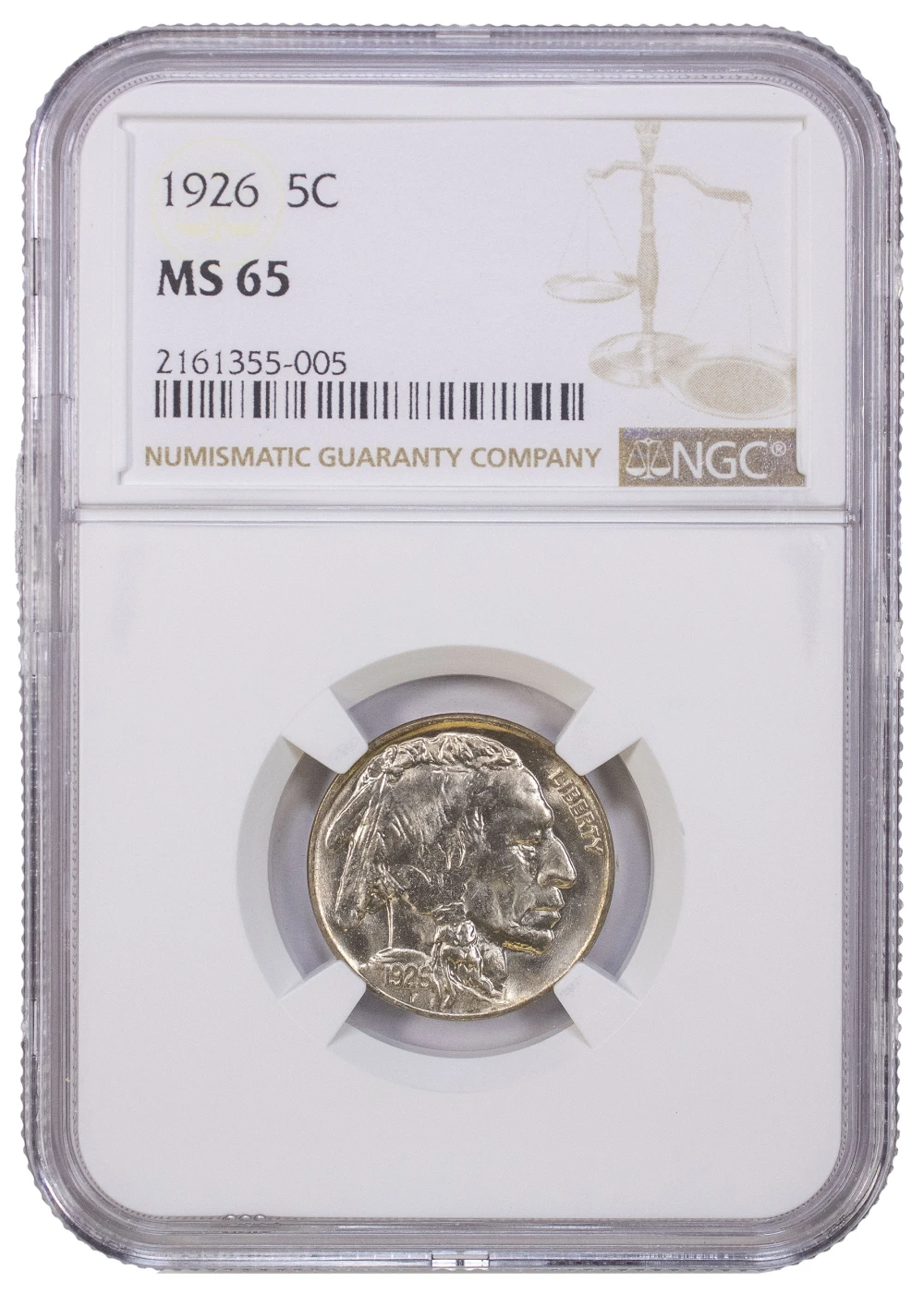 NGC MS-65 1926 Buffalo Nickel