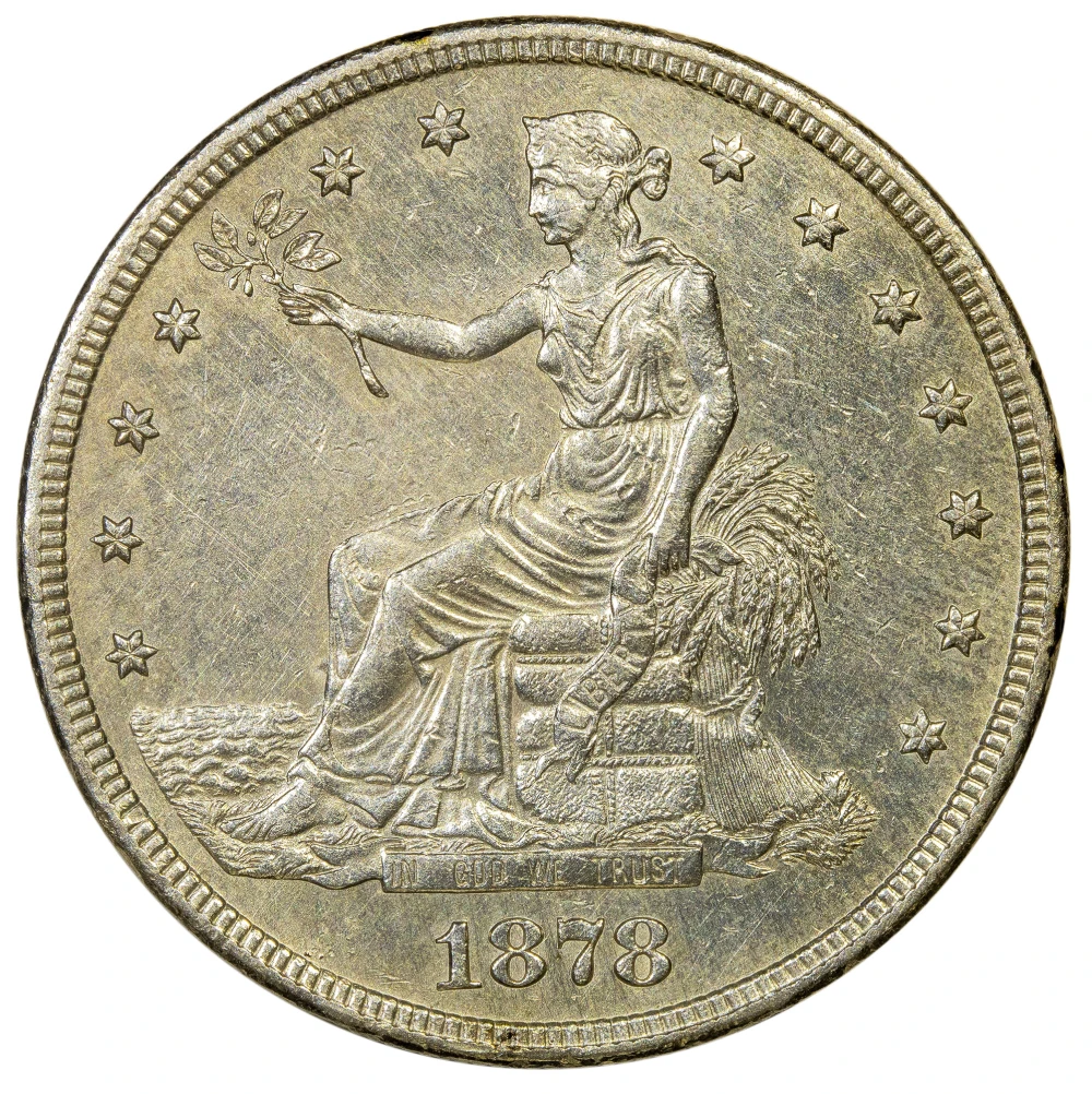 AU Details 1878-S Trade Dollar