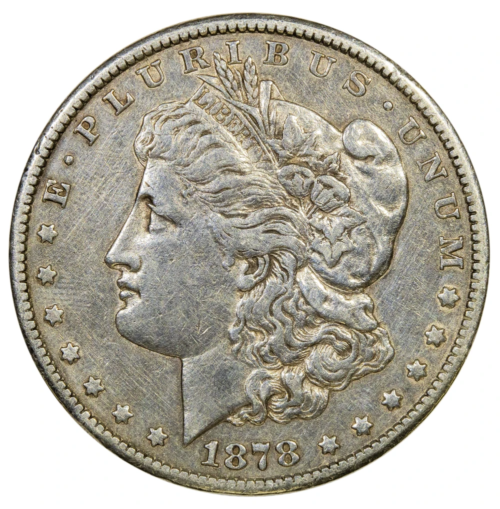 EF-40 1878-CC Morgan Dollar