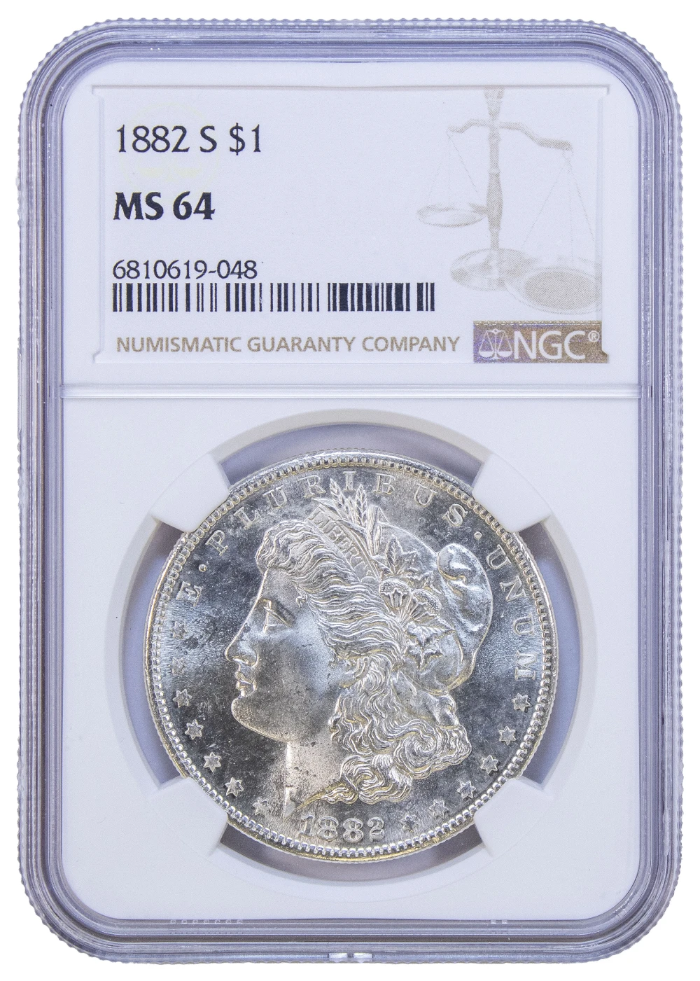 NGC MS-64 1882-S Morgan Dollar