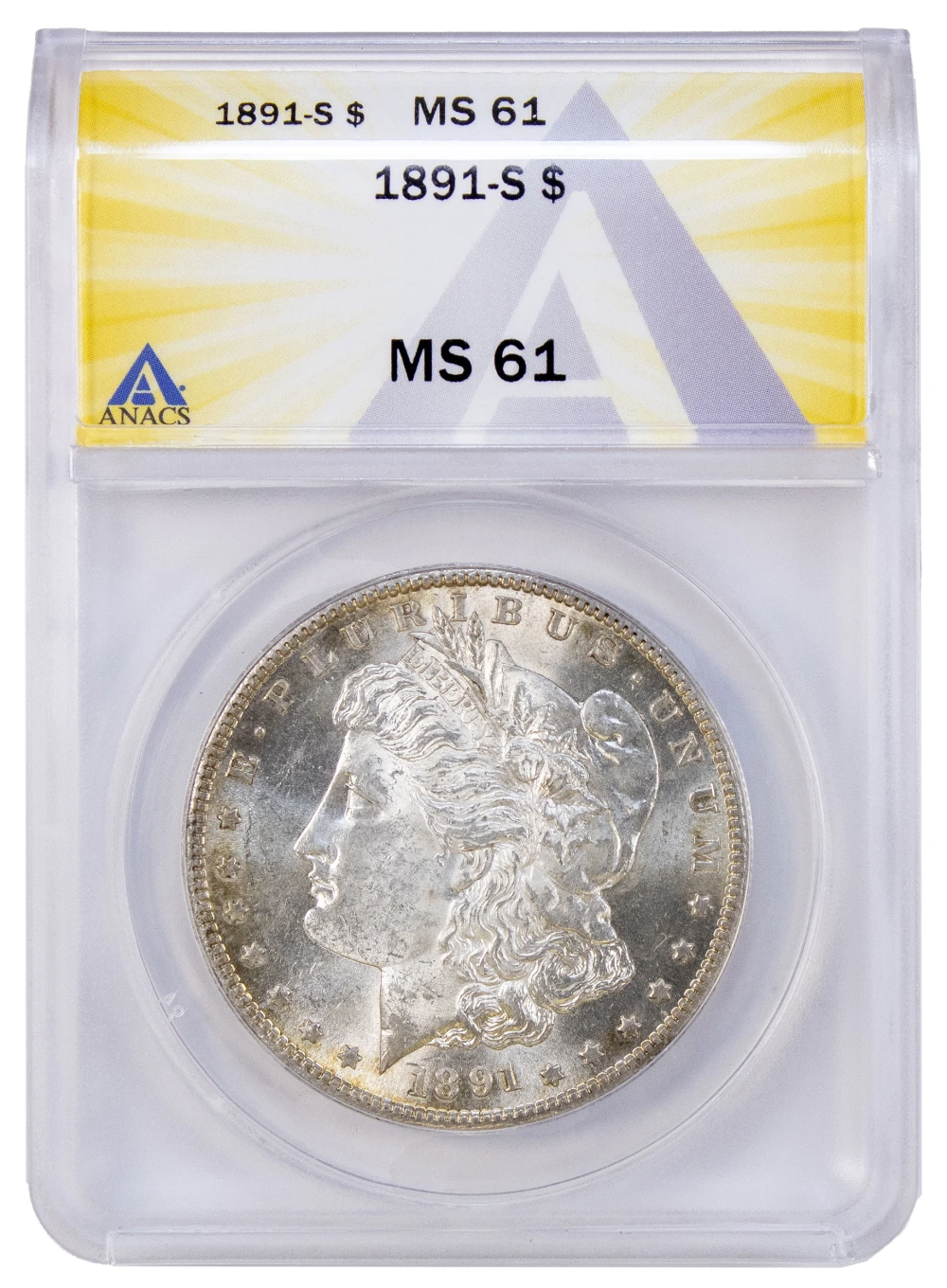 ANACS MS-61 1891-S Morgan Dollar