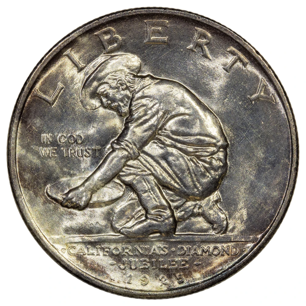 Choice MS-64 1925-S California Half Dollar