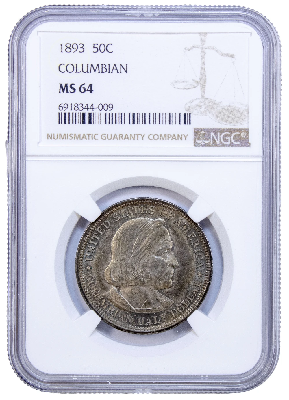 NGC MS-64 1893 Columbian Expo Half Dollar