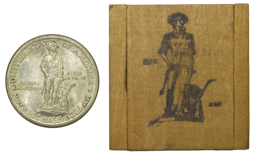 MS-64 1925 Lexington Half Dollar and Box of Issue