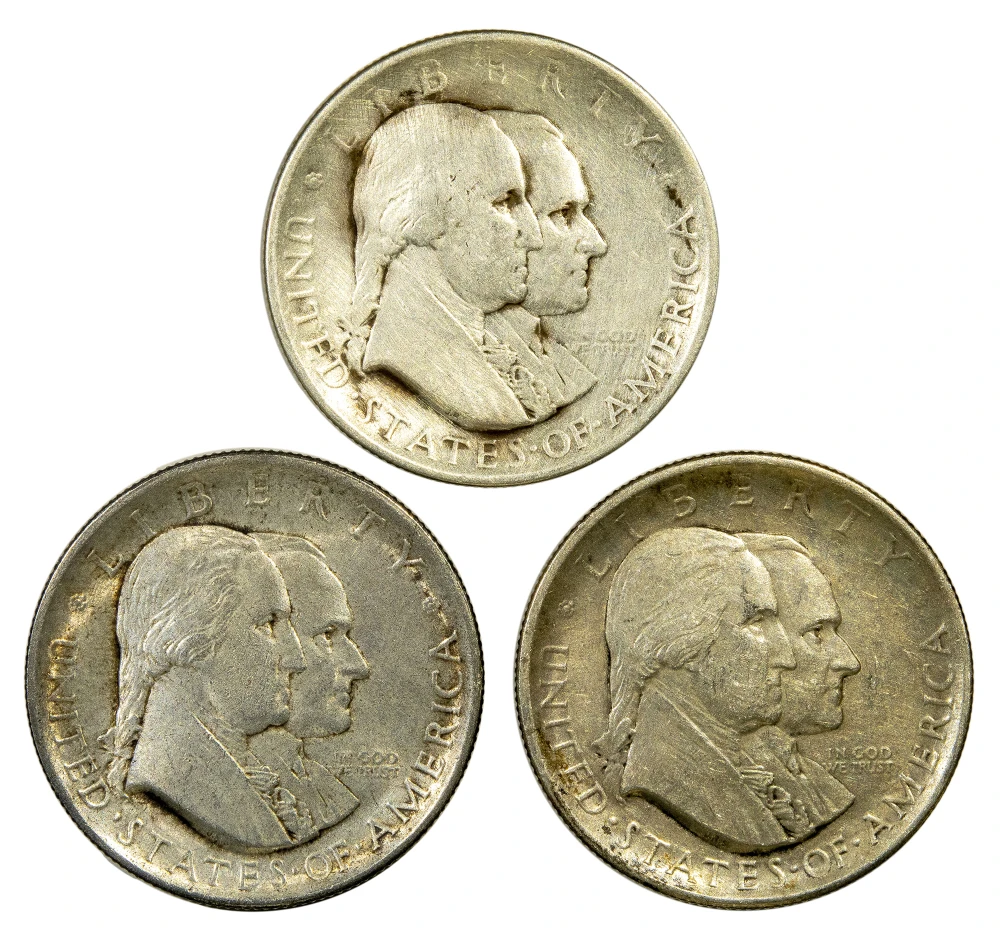 EF to AU Trio 1929 Sesquicentennial Half Dollars