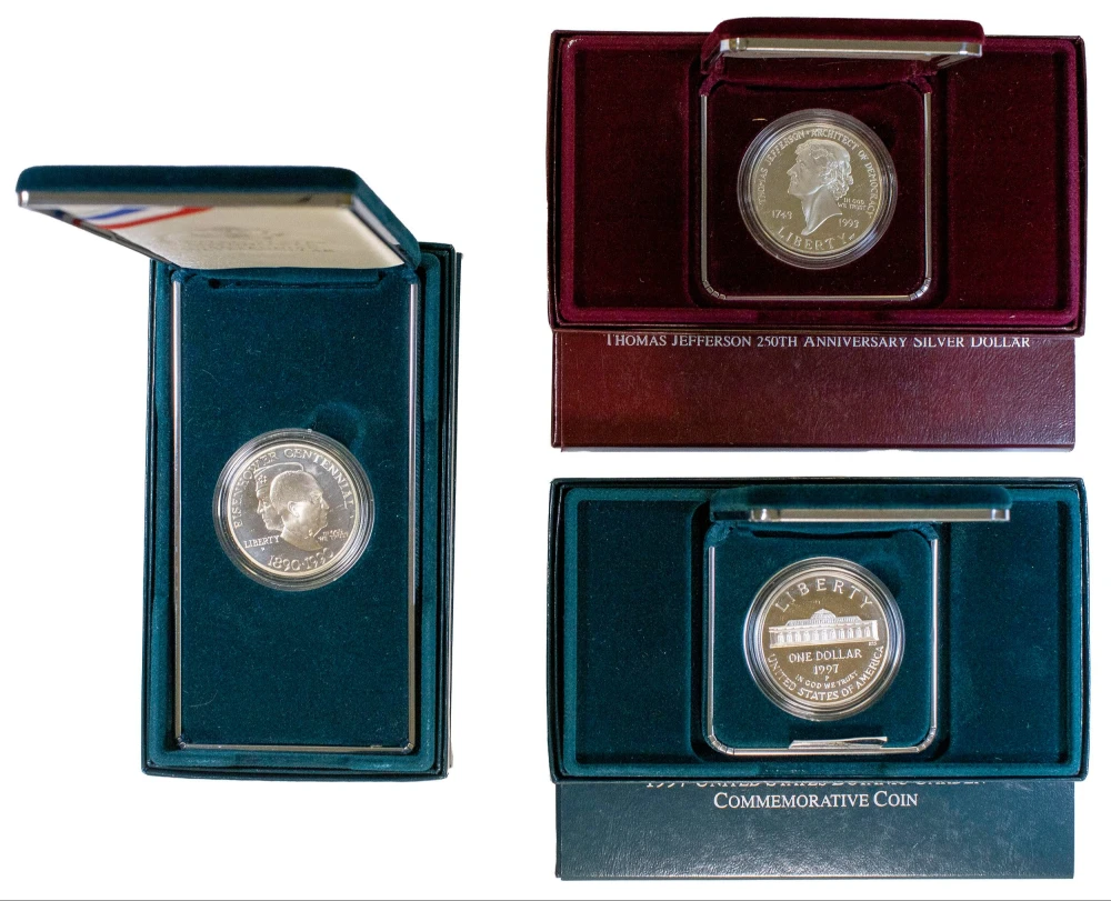 1/2 Dozen Proof Commemorative Silver Dollars