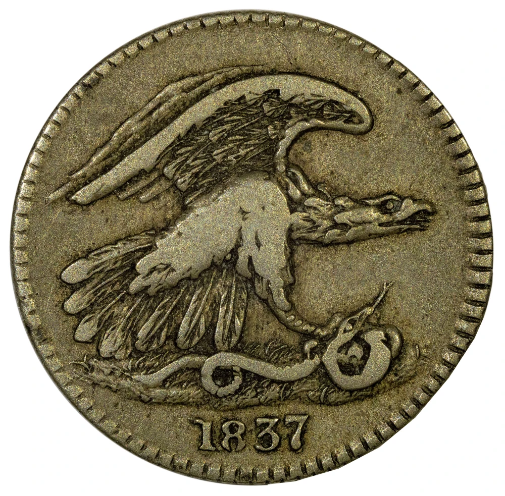VF-20 1837 Feuchtwanger Cent