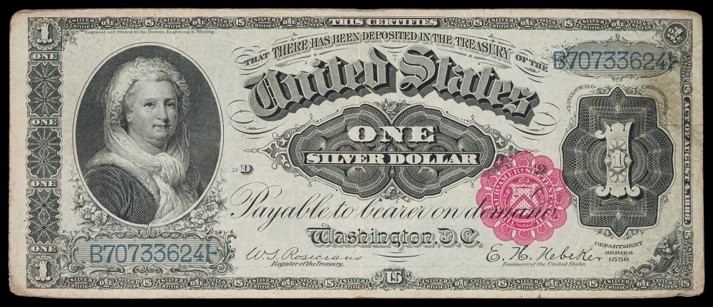 VF 1886 $1 Martha Washington Silver Certificate