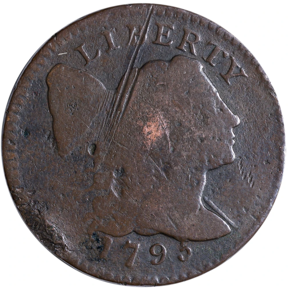 VG Details 1795 Lettered Edge Large Cent