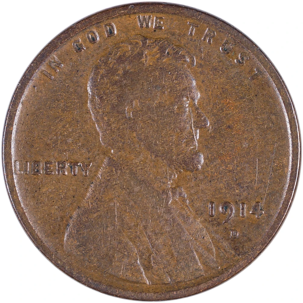 VF-25 Details 1914-D Lincoln Cent