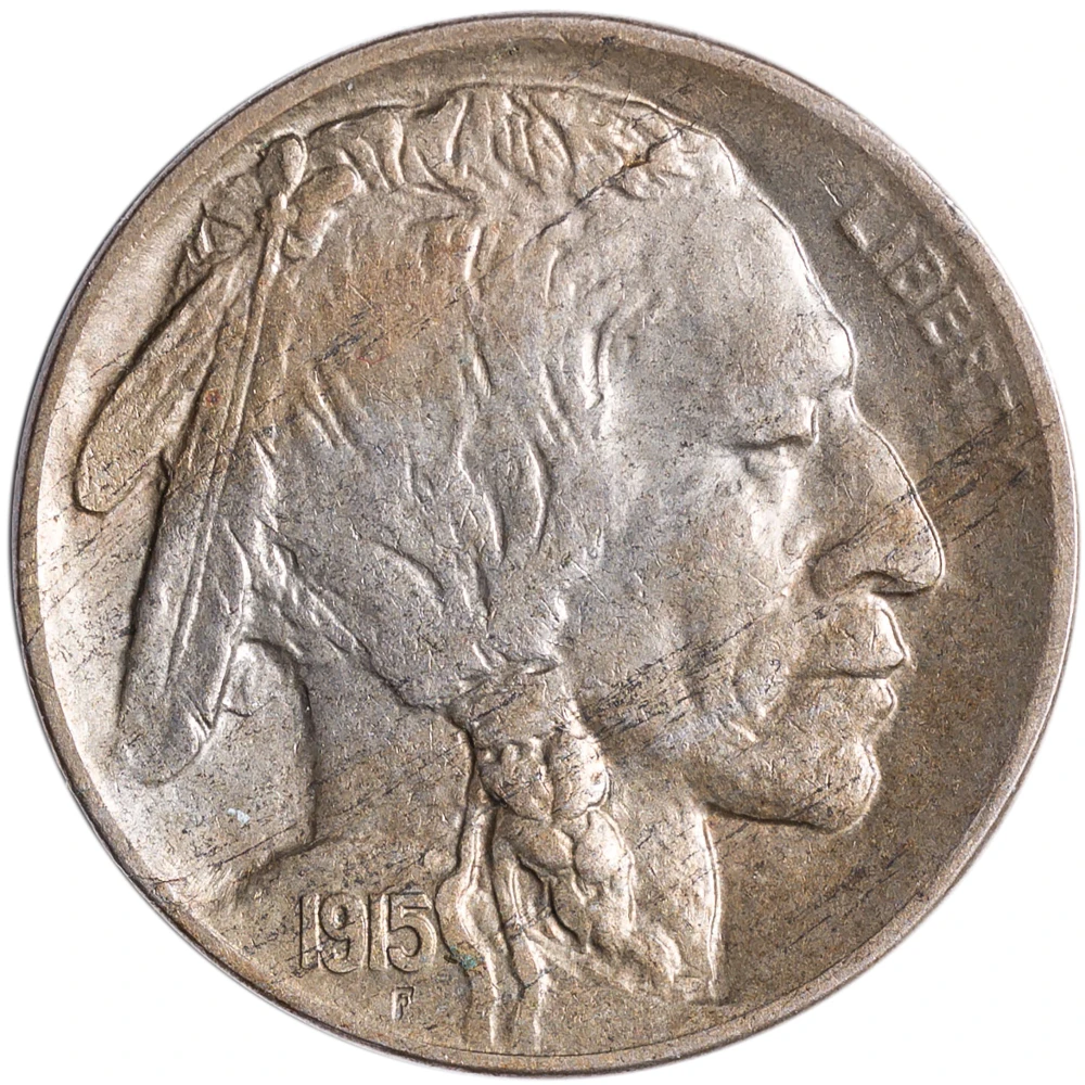 AU-50+ 1915-D Buffalo Nickel