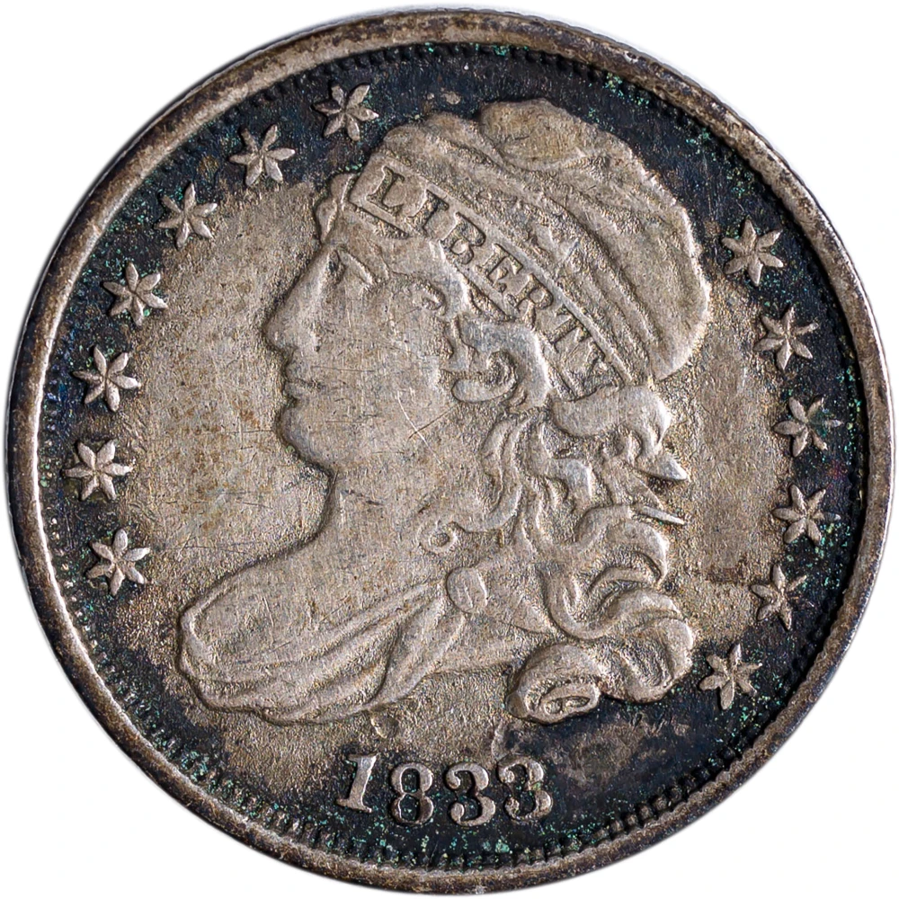 VF+ 1833 Capped Bust Dime