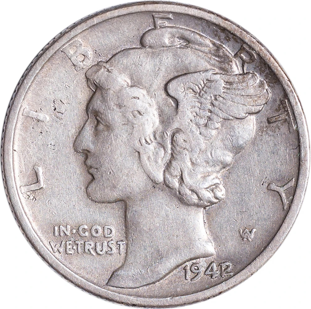 EF-45 1942/41 Mercury Dime