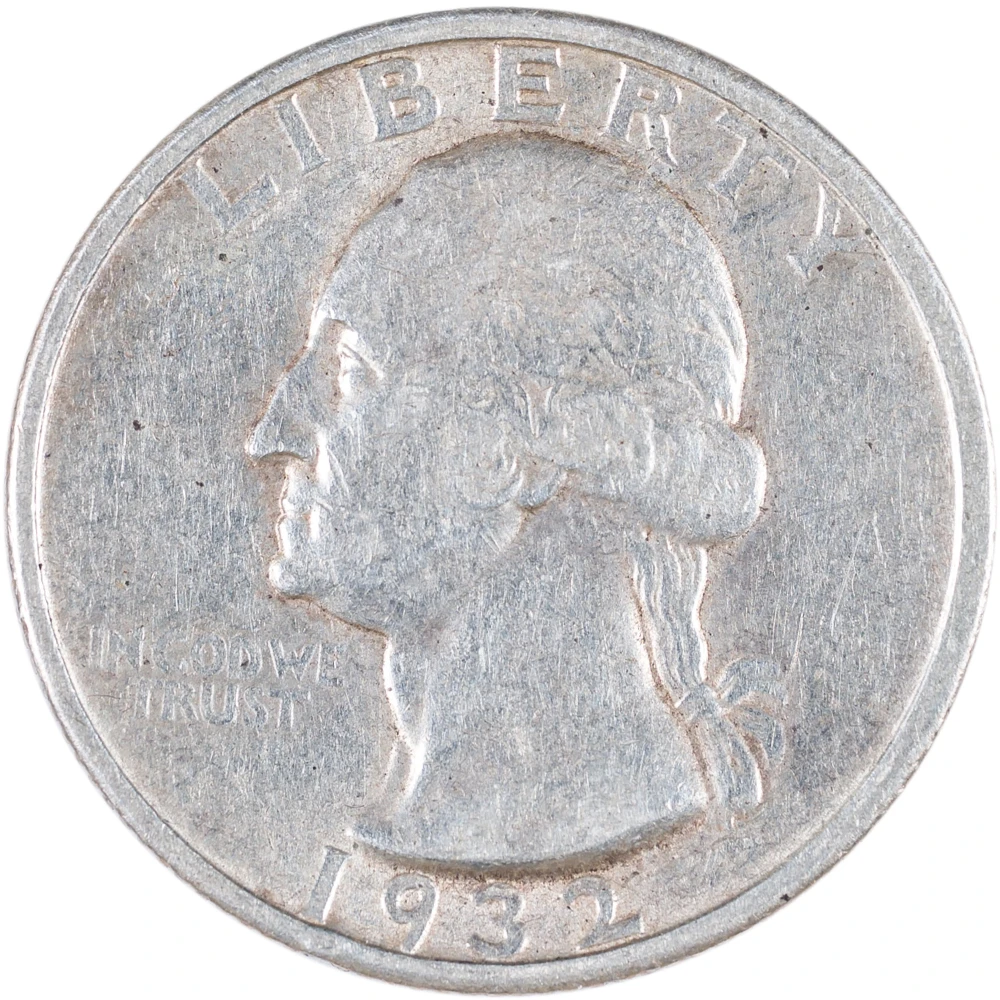 AU-50 1932-S Washington Quarter