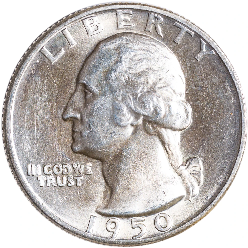 MS-64 1950-D/D Washington Quarter