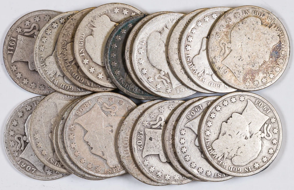 Circulated Roll Of Barber Half Dollars