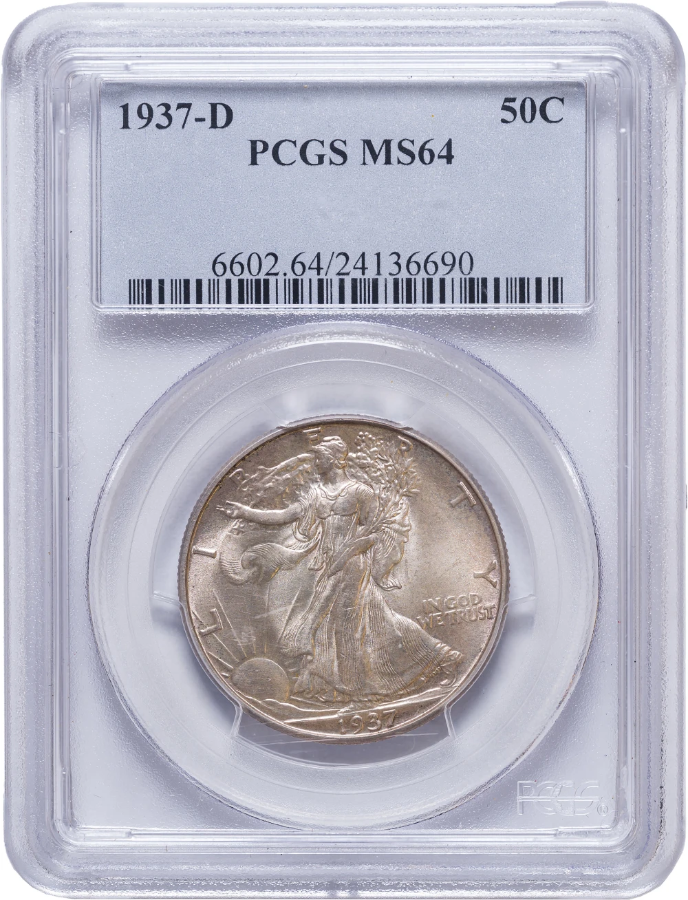 PCGS MS-64 1937-D Half Dollar