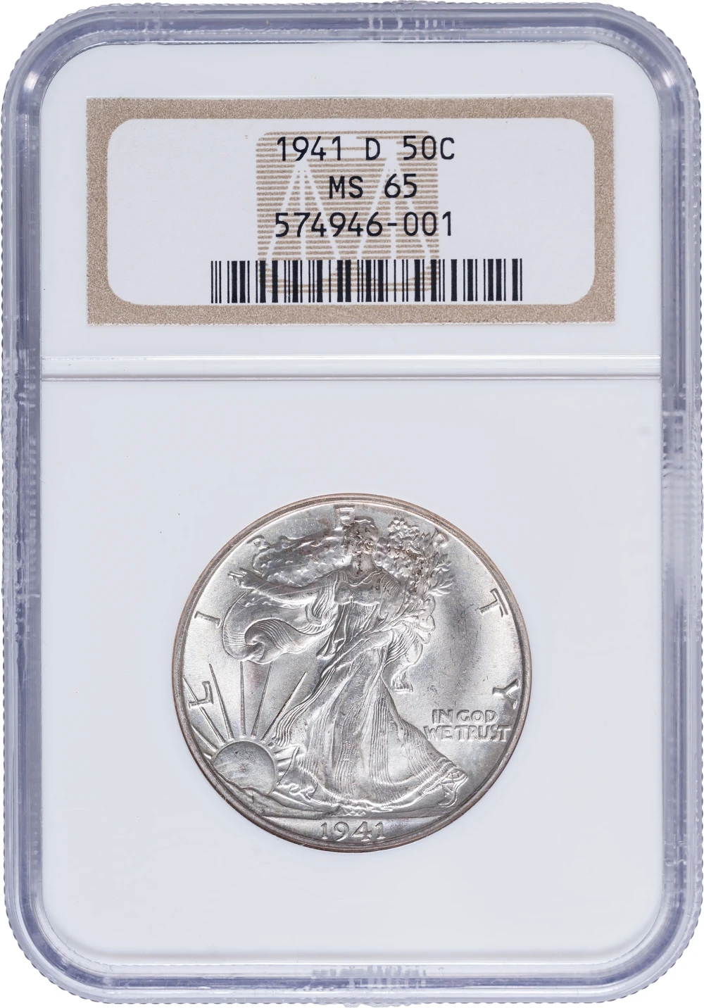 NGC MS-65 1941-D Half Dollar