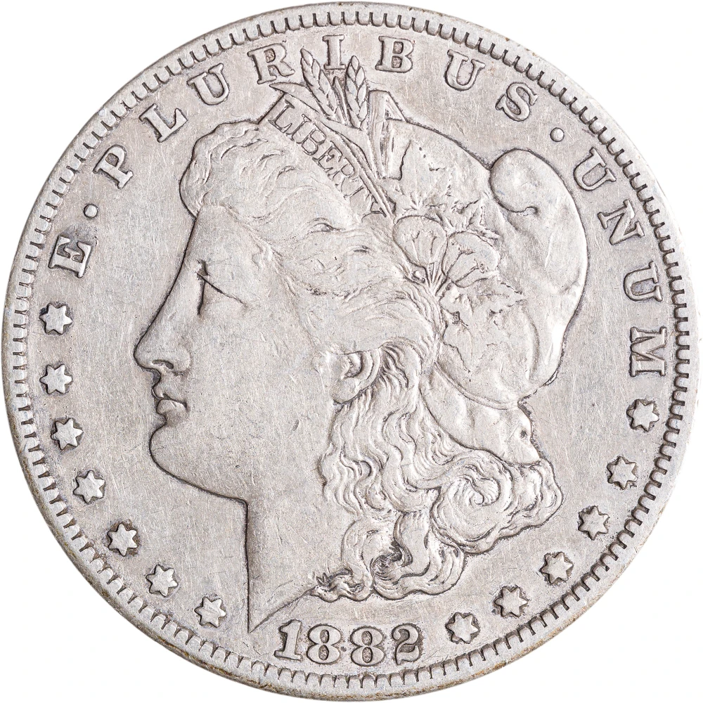 EF-40 1882-CC Morgan Dollar