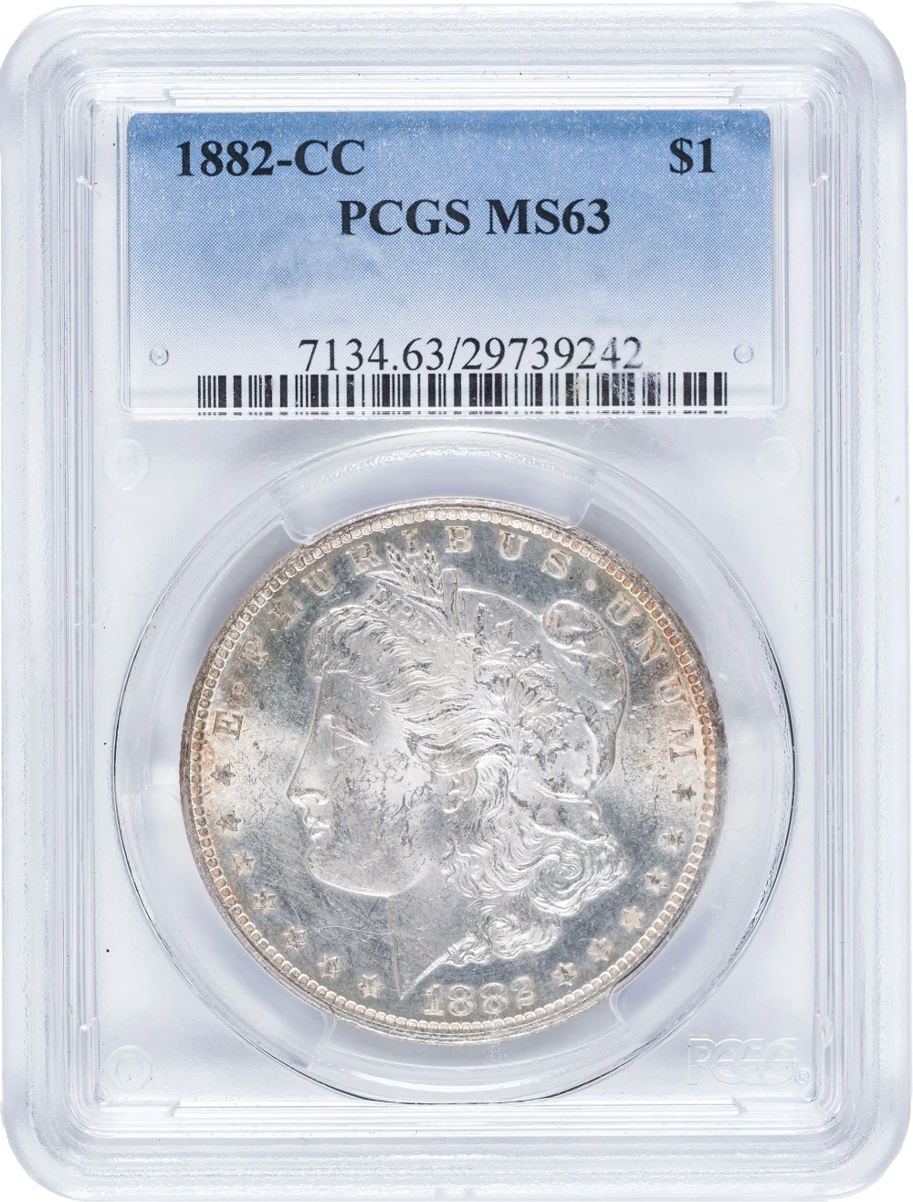 PCGS MS-63 1882-CC Morgan Dollar