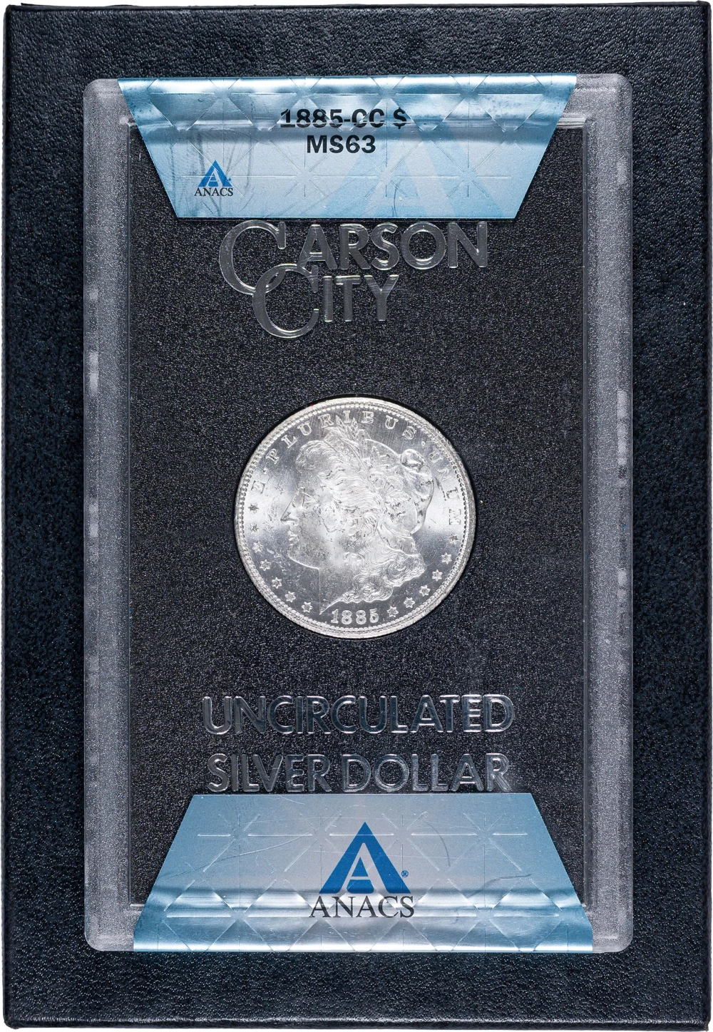 ANACS MS-63 1885-CC GSA Morgan Dollar