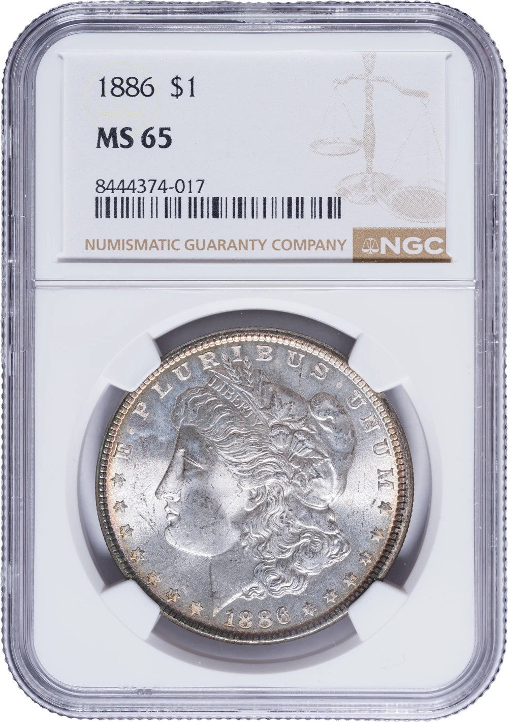 NGC MS-65 1886 Morgan Dollar
