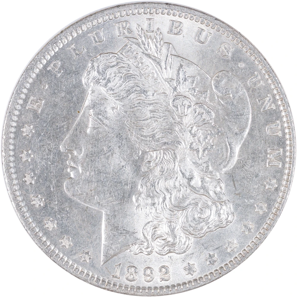 BU-60+ 1892 Morgan Dollar