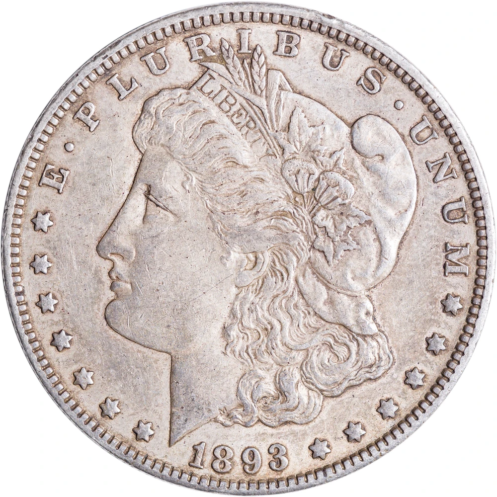 AU-50+ 1893-O Morgan Dollar