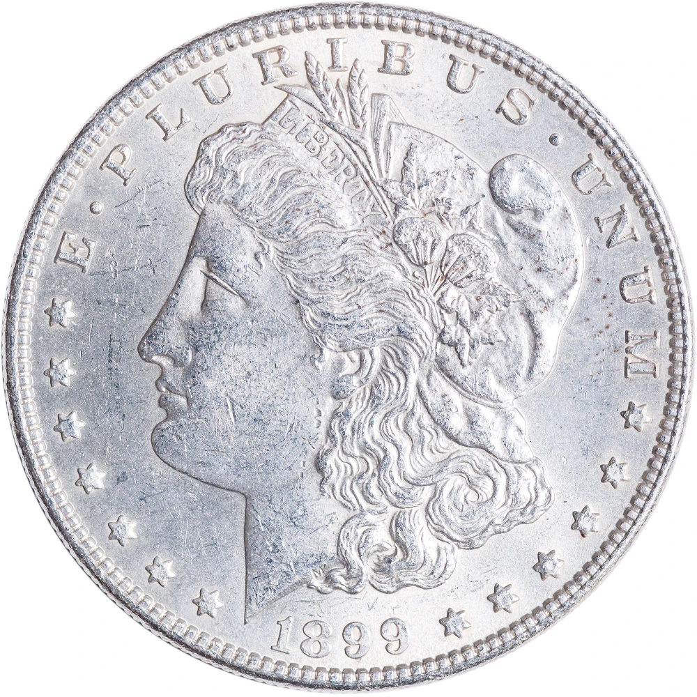 MS-60 1899 Morgan Dollar