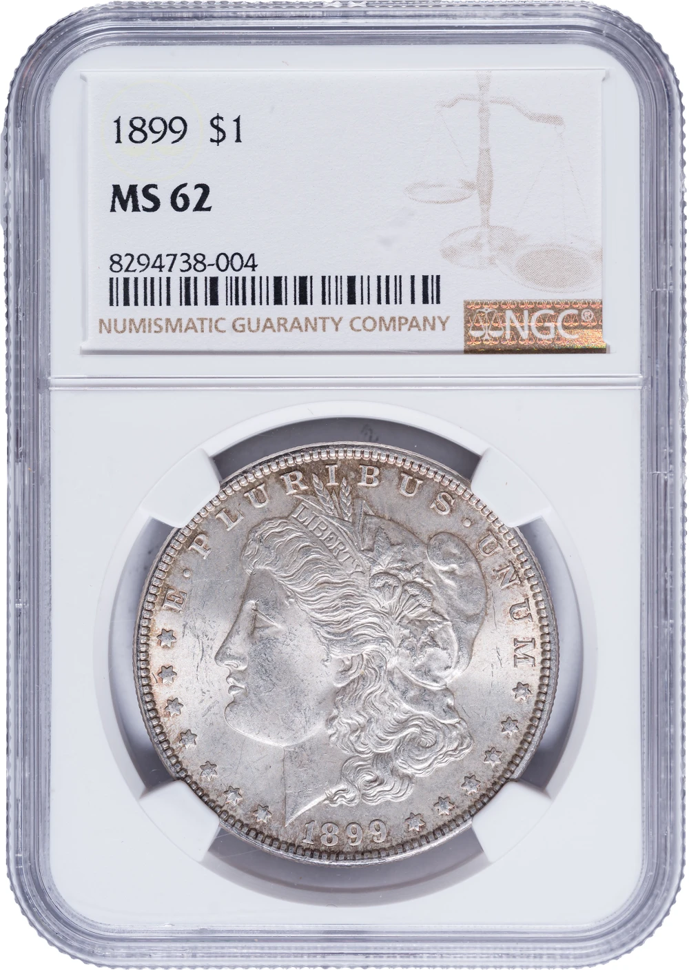 NGC MS-62 1899 Morgan Dollar