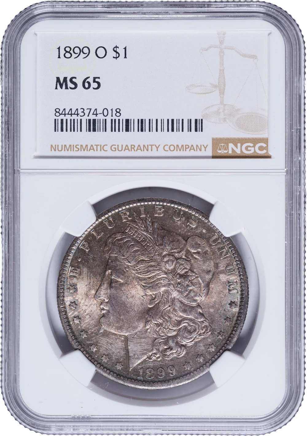 NGC MS-65 Toned 1899-O Morgan Dollar