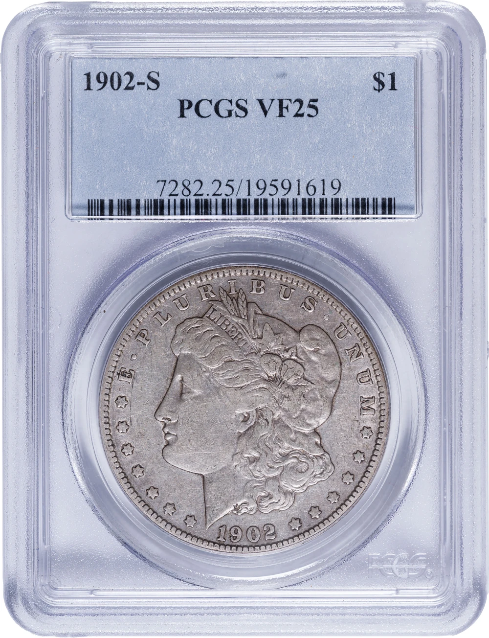 PCGS VF-25 1902-S Morgan Dollar