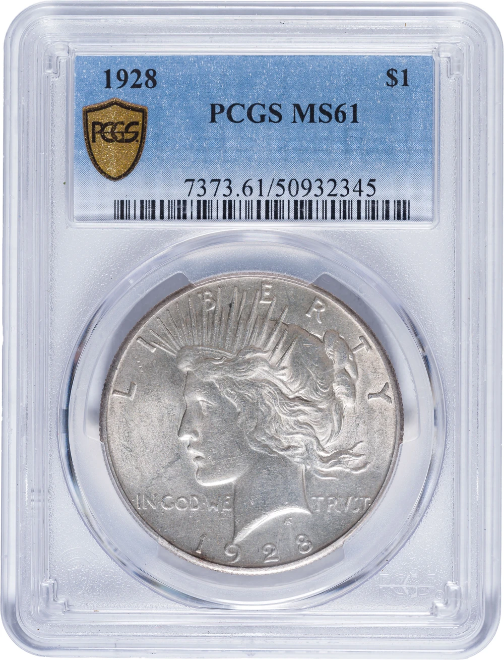 PCGS MS-61 1928 Peace Dollar