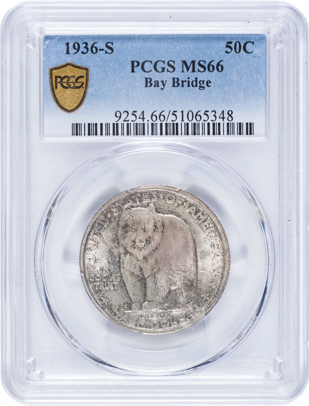 PCGS MS-66 1936-S Bay Bridge Half Dollar