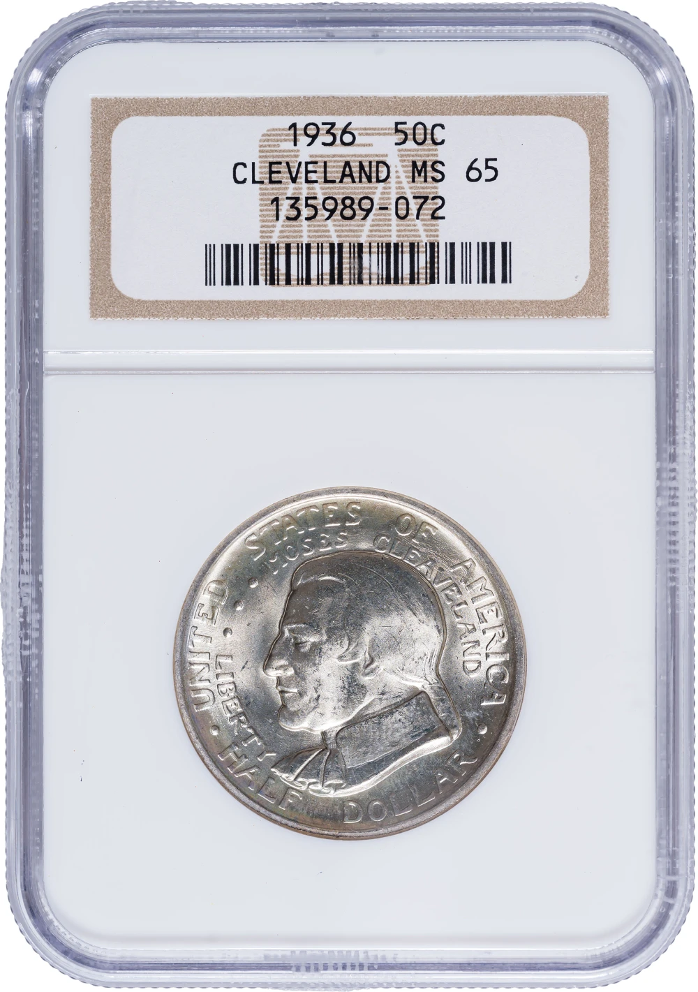 NGC MS-65 1936 Cleveland Half Dollar