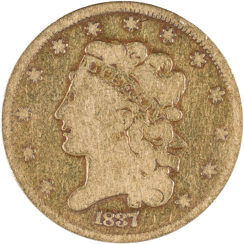 VG-8 1837 Classic Head $5 Gold