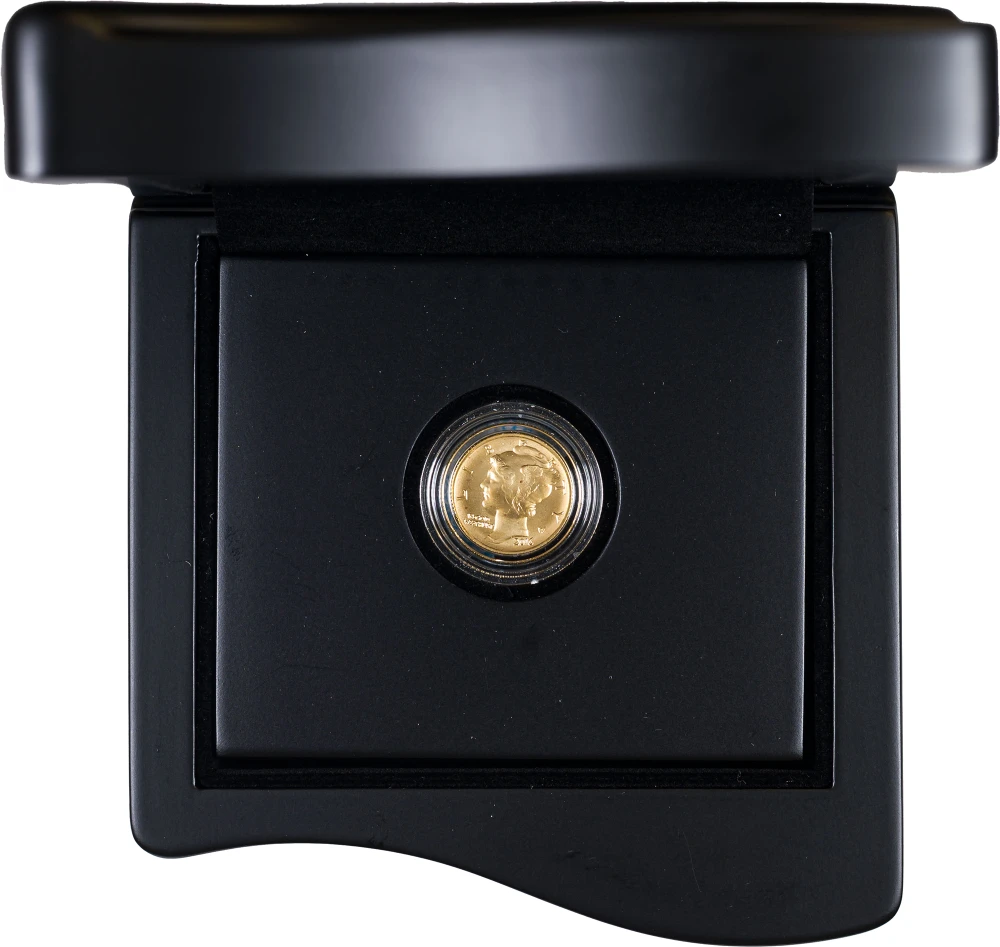 Gem UNC 2016 1/10 Ounce Gold Mercury Dime