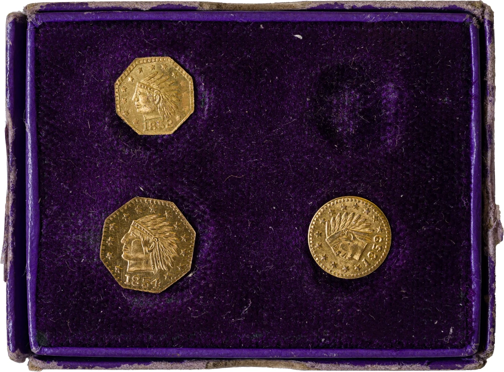 Trio of California Gold Tokens