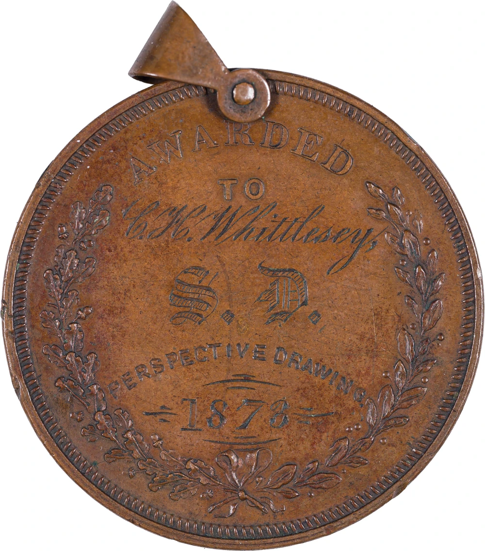 New York. Cooper Union. Awarded 1878 Bronze Medal